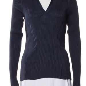Ted Baker Deep Blue V-Neck Sweater
